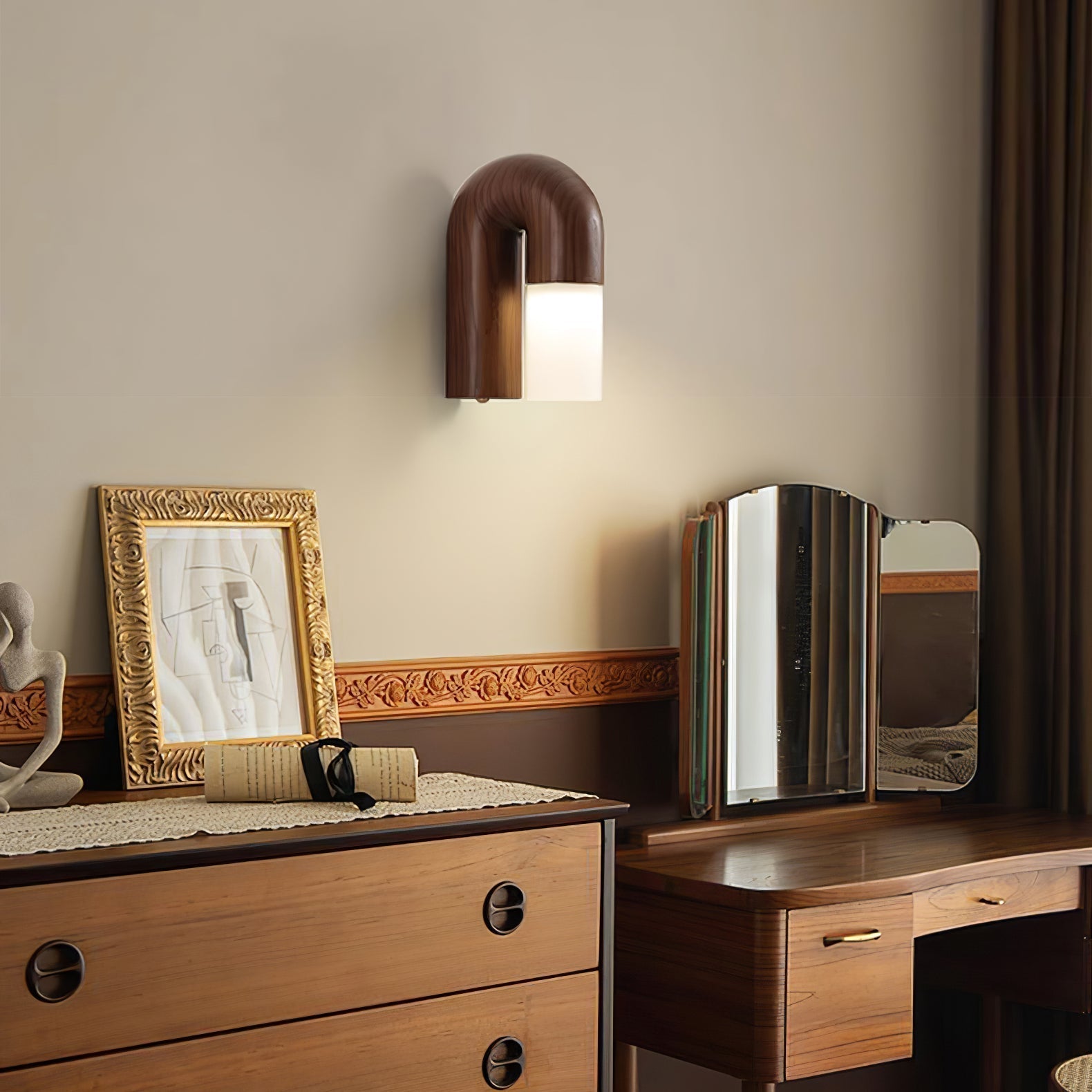 Applique murale bois LED