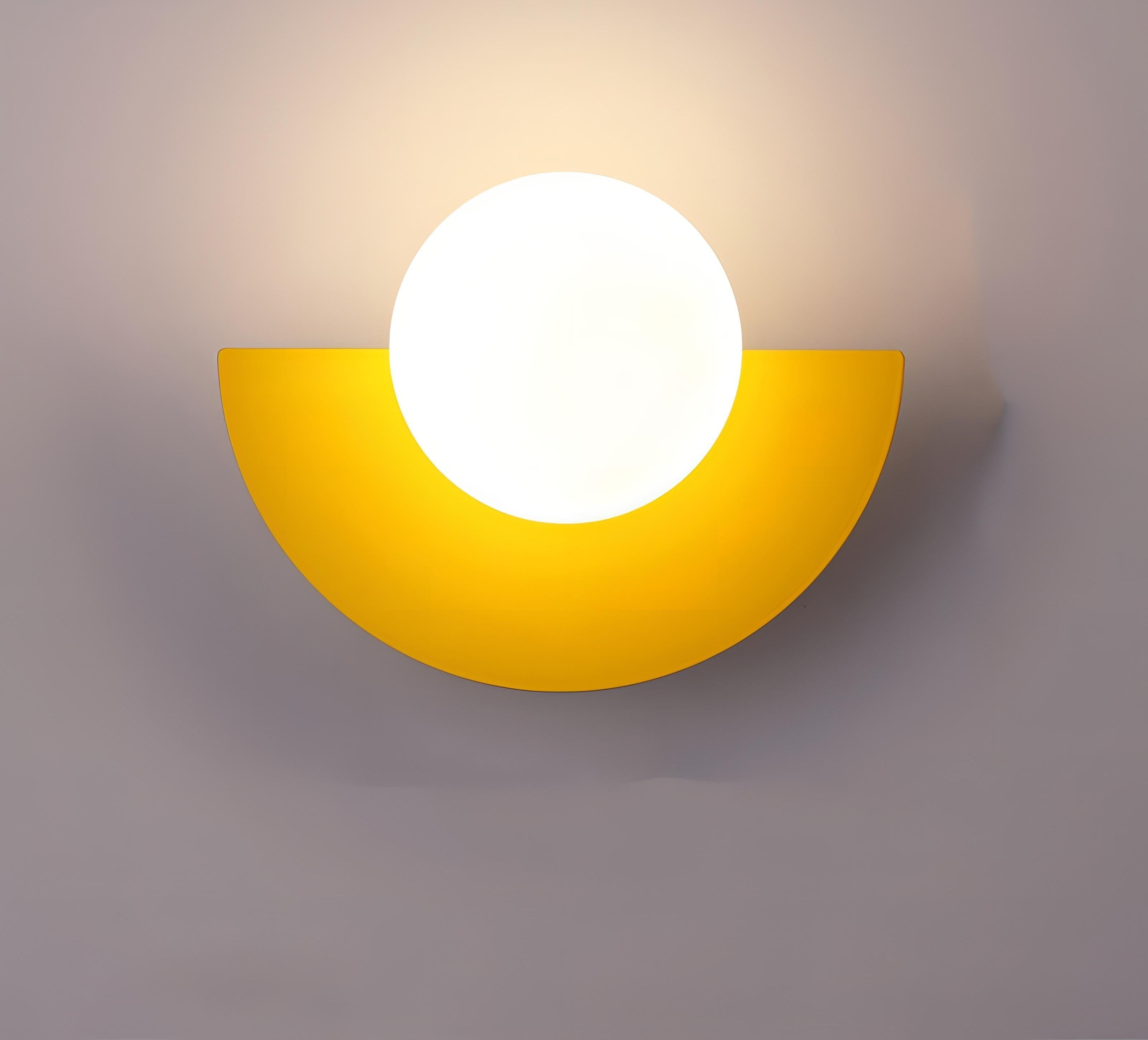 Applique murale nordique demi-ronde