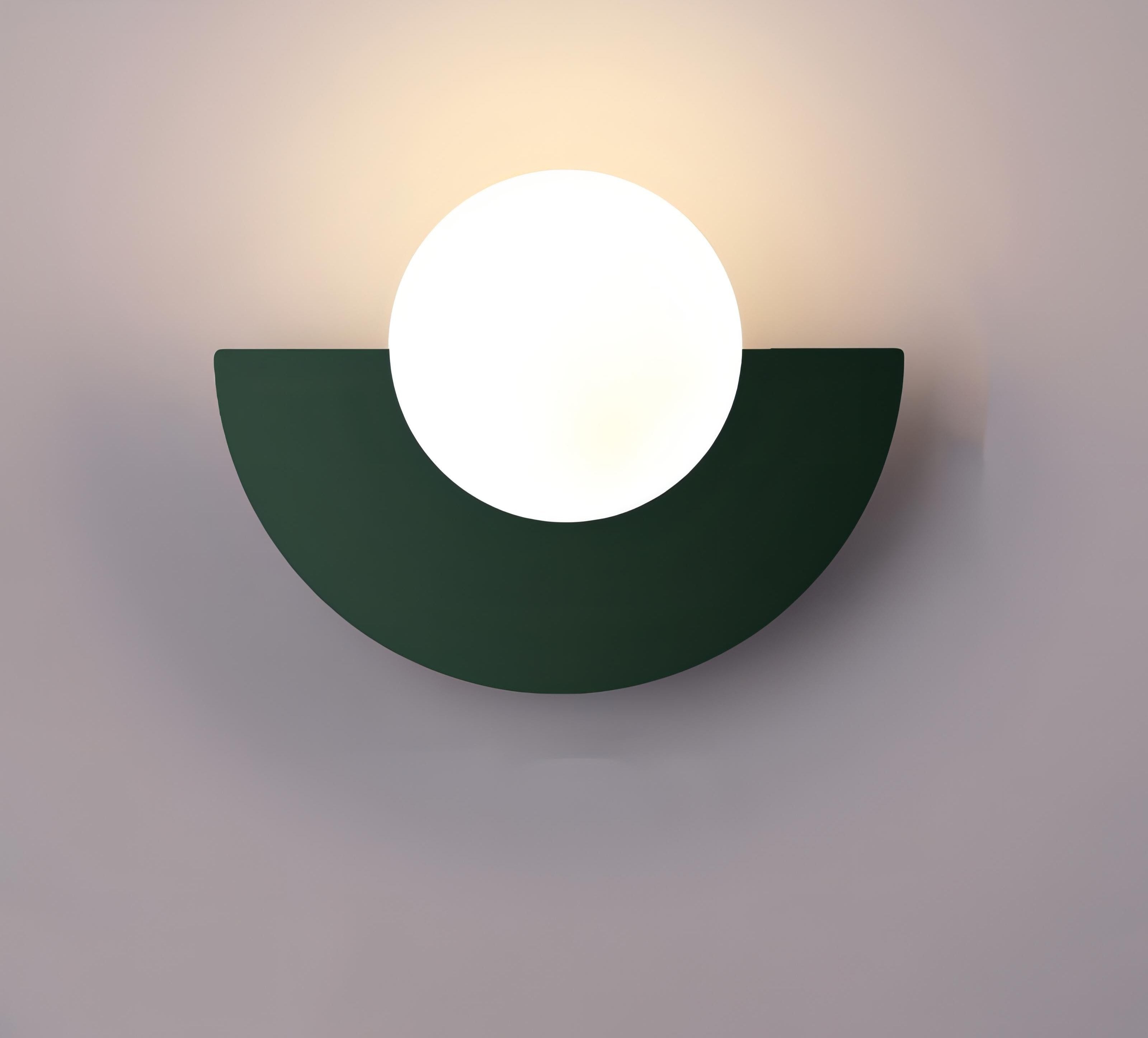 Applique murale nordique demi-ronde