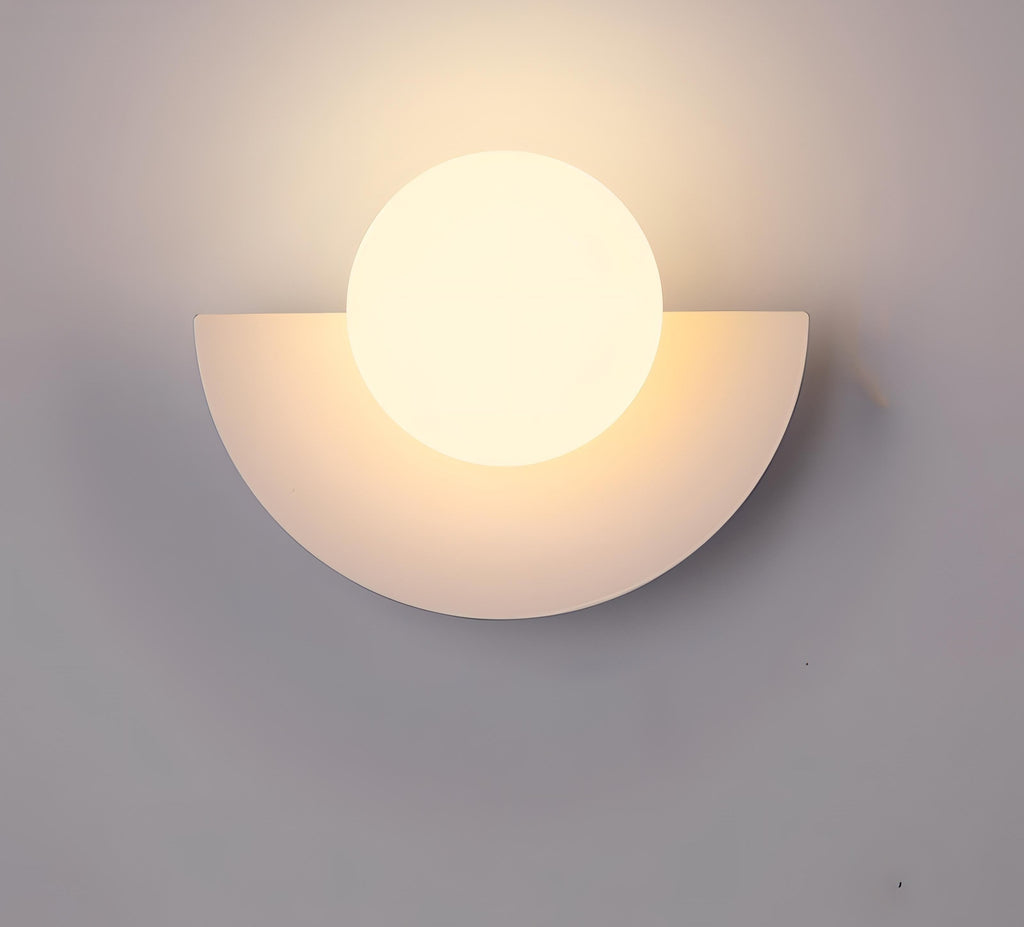 Applique murale nordique demi-ronde